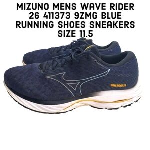 Mizuno Mens Wave Rider 26 411373 9ZMG Blue Running Shoes Sneakers Size 11.5